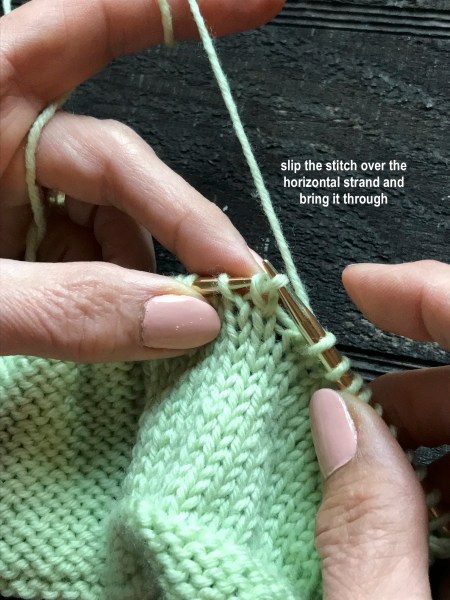 Dropped Knit Stitch 5