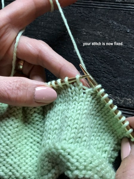 Dropped Knit Stitch 8