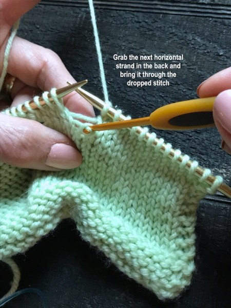 Dropped Knit Stitches 6